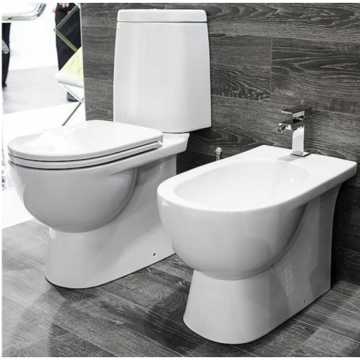 Унитаз-компакт напольный с бачком Sanita Luxe FEST COMFORT WC.CC/Fest/2-DM/WHT.G/S1 с сиденьем Soft close